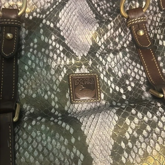 Dooney & Bourke Brown Snake Print Women's Bag